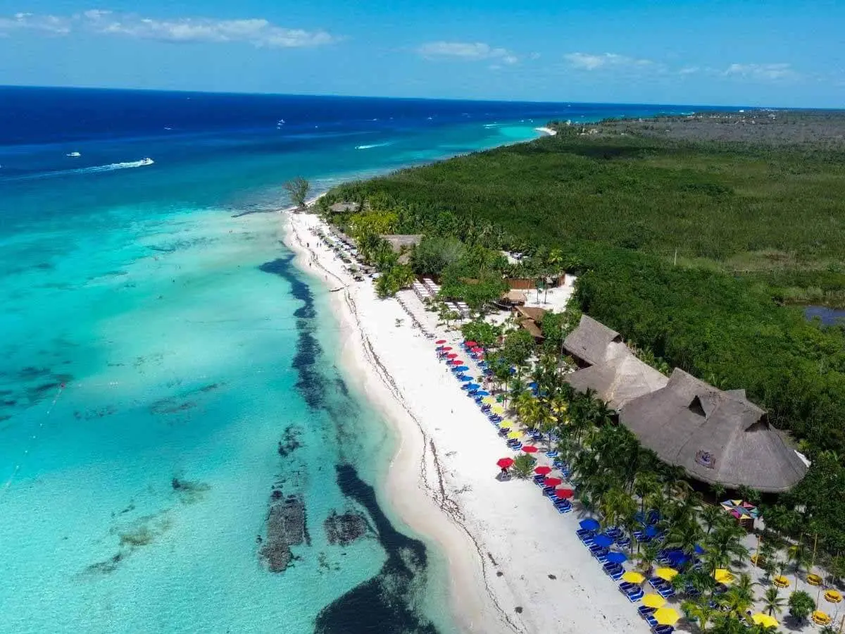 Spectacular white-sand beach club