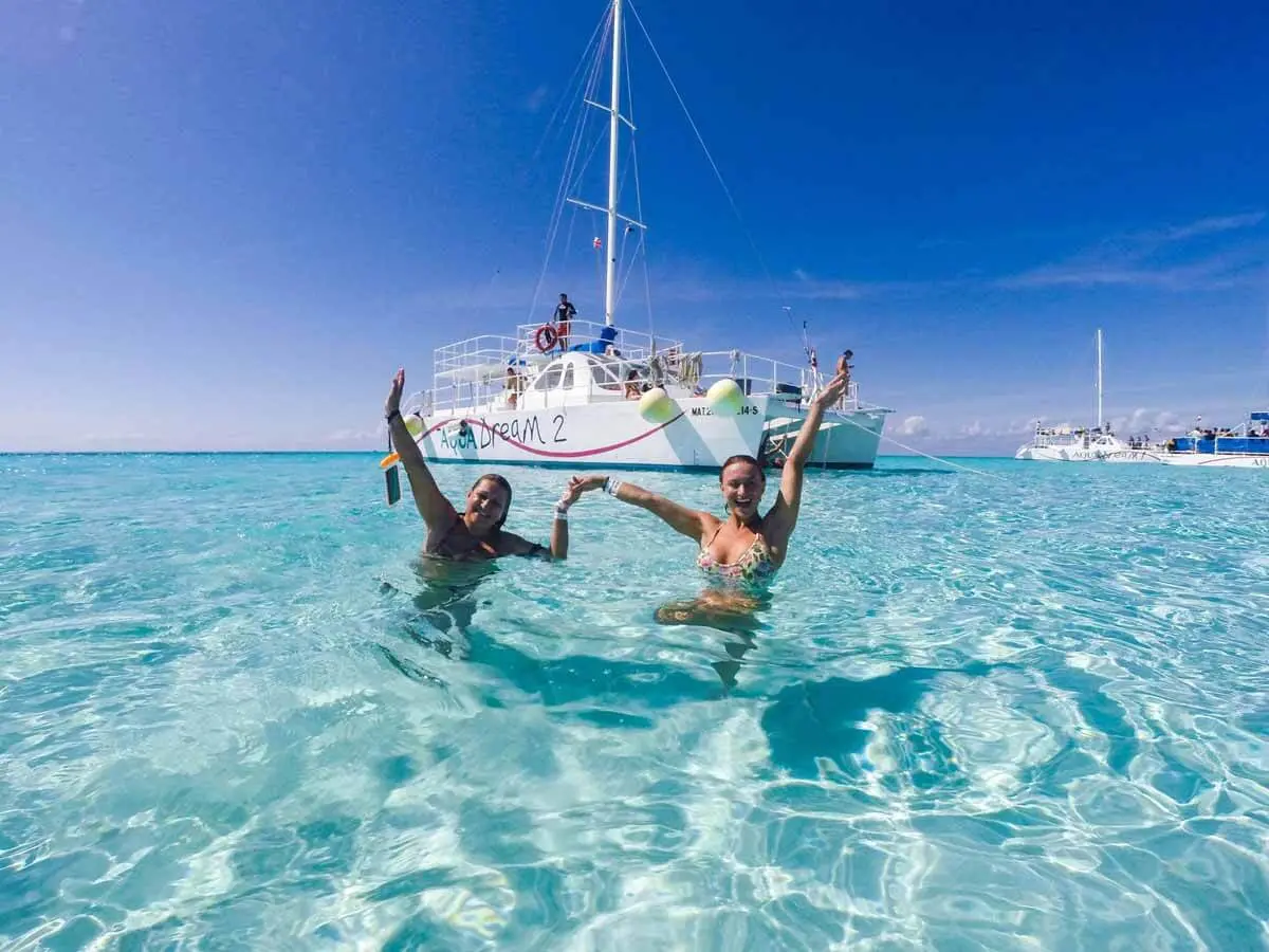 Spacious, comfortable catamaran with onboard restrooms